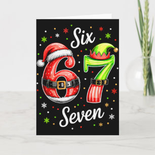 67 Meme Six Seven 6 7 Kids Women Men Boys Girls Ch Card
