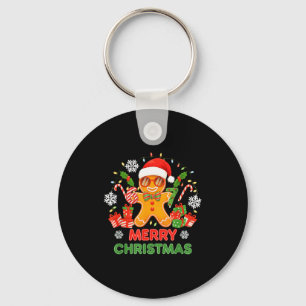 67 Meme Six Seven 6 7 Meme Funny Christmas Gingerb Keychain