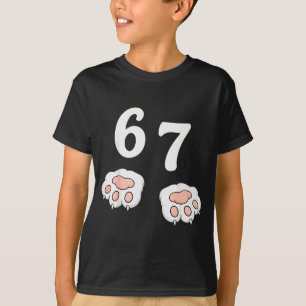 67 Meme Six Seven 6 7 Shirt Meme Funny Cat 67