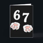 67 Meme Six Seven 6 7 Shirt Meme Funny Cat 67 Card<br><div class="desc">67 Meme Six Seven 6 7 Shirt Meme Funny Cat 67</div>