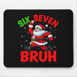 67 Meme Six Seven Bruh Santa Baseball Funny Christ Mouse Pad