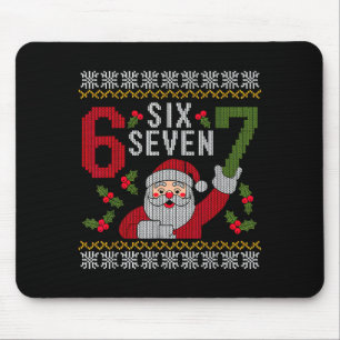 67 Meme Six Seven Christmas Mouse Pad