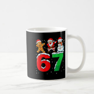 67 Meme Six Seven Dabbing Santa 6 7 Funny Christma Coffee Mug