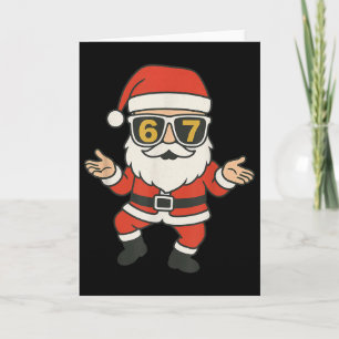 67 Meme Six Seven Dance Kids Men Boys Girls Christ Card