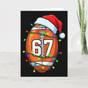 67 Meme Six Seven Football Santa Funny Christmas M Card