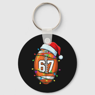 67 Meme Six Seven Football Santa Funny Christmas M Keychain
