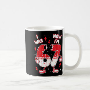 67 Meme Six Seven For Kids Boys Valentine I Was 6 Coffee Mug