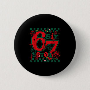 67 Meme Six Seven For Kids Women Men Boys Girls Ch 2 Inch Round Button