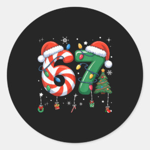 67 Meme Six Seven For Kids Women Men Boys Girls Ch Classic Round Sticker