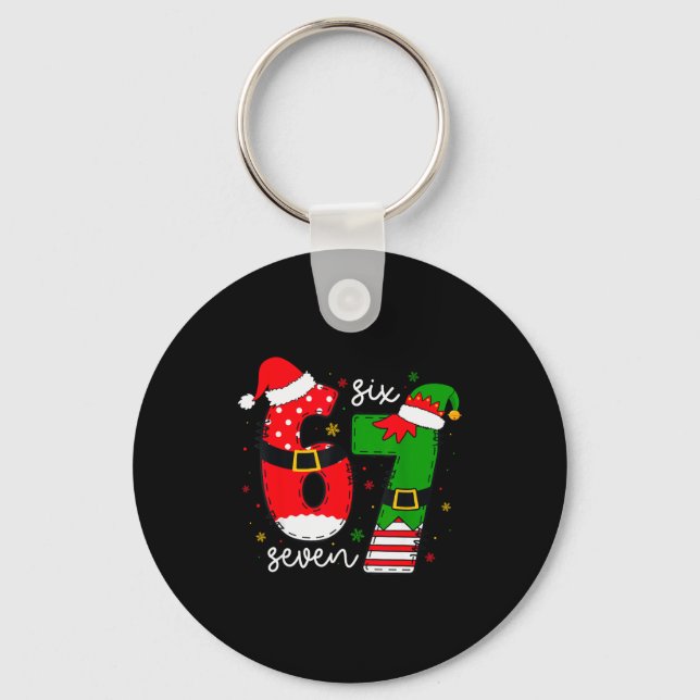 67 Meme Six Seven For Kids Women Men Boys Girls Ch Keychain (Front)