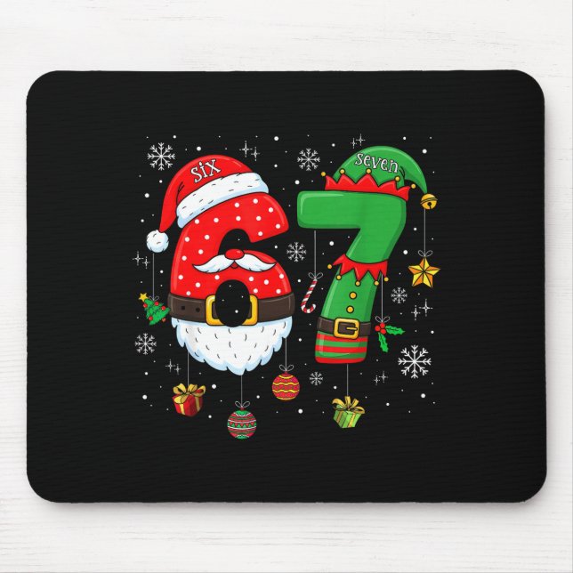 67 Meme Six Seven For Kids Women Men Boys Girls Ch Mouse Pad (Front)