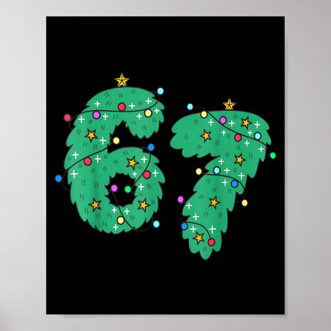 67 Meme Six Seven For Kids Women Men Boys Girls Ch Poster (Front)
