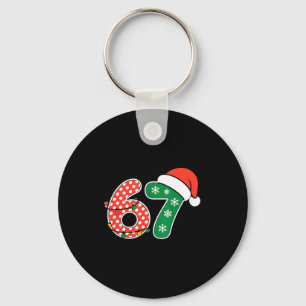 67 Meme Six Seven Funny Christmas 6 7 Meme Men Wom Keychain