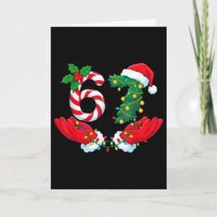 67 Meme Six Seven Funny Christmas Meme Slang Men W Card