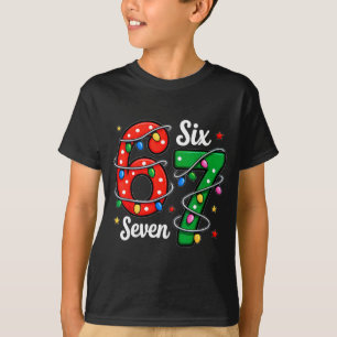67 Meme Six Seven Funny Christmas Pajamas Boys Gir T-Shirt