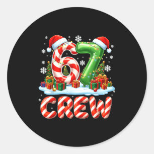 67 Meme Six Seven Funny Christmas Women Men Boys G Classic Round Sticker