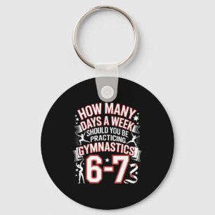 67 Meme Six Seven Funny How Many Days Gymnastics  Keychain