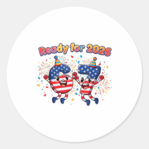 67 Meme Six Seven Funny New Year 2026 Party Men Wo Classic Round Sticker
