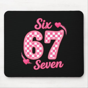 67 Meme Six Seven  Mouse Pad