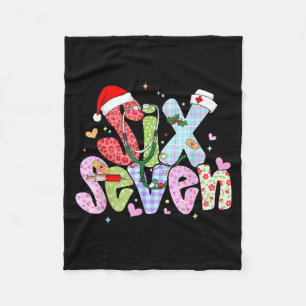 67 Meme Six Seven Nurse Christmas Funny Nursing Wo Fleece Blanket