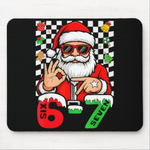 67 Meme Six Seven Santa Xmas Christmas Men Women B Mouse Pad