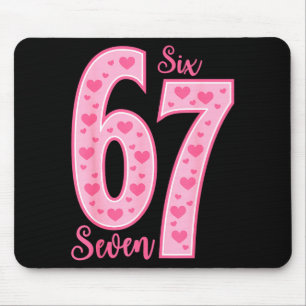 67 Meme Six Seven Valentine's Days  Mouse Pad