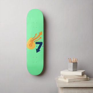 67 Meme Skateboard - Minimalist Kinetic Energy