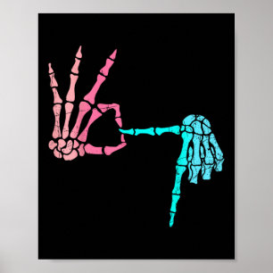 67 Meme Skeleton Drip Ice Cream 67 Baseball Lifest Poster