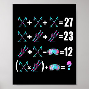 67 Meme Skiing Ice Cream Drip With Skis Poles Ski Poster