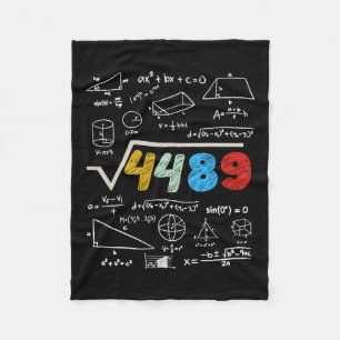 67 Meme Square Root 4489 Do The Math Funny Birthda Fleece Blanket