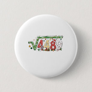 67 Meme Square Root 4489 Six Seven Math Christmas 2 Inch Round Button