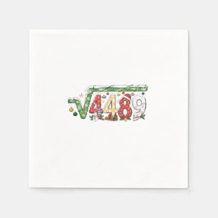 67 Meme Square Root 4489 Six Seven Math Christmas Napkin