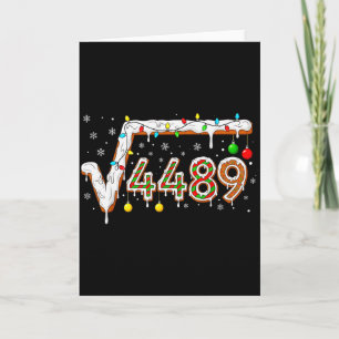 67 Meme Square Root 4489 Slang Math Teacher Funny Card