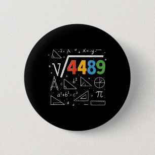 67 Meme Square Root 4489 Slang Six Seven Math Teac 2 Inch Round Button