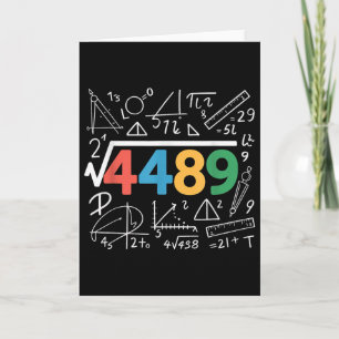 67 Meme Square Root 4489 Slang Six Seven Math Teac Card