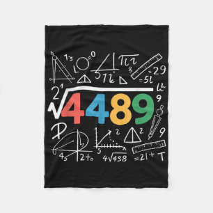 67 Meme Square Root 4489 Slang Six Seven Math Teac Fleece Blanket
