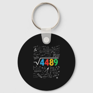 67 Meme Square Root 4489 Slang Six Seven Math Teac Keychain