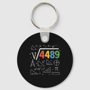 67 Meme Square Root 4489 Slang Six Seven Math Teac Keychain