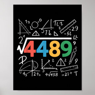 67 Meme Square Root 4489 Slang Six Seven Math Teac Poster