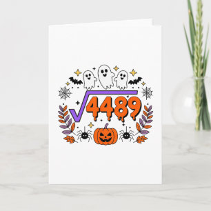 67 Meme Square Root 4489 Teen Six Seven Slang Math Card