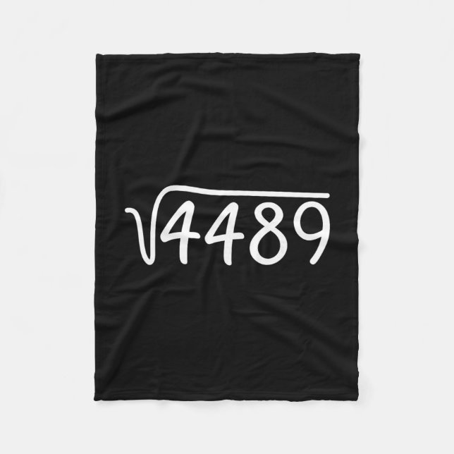 67 Meme Square Root 4489 Teen Six Seven Slang Math Fleece Blanket (Front)