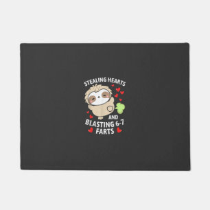 67 Meme Stealing Hearts Valentine's Day Sloth Kids Doormat