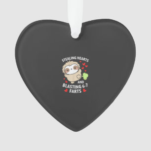 67 Meme Stealing Hearts Valentine's Day Sloth Kids Ornament