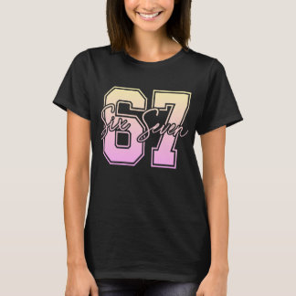 67 Meme T-Shirt - Funny Viral Number Graphic 