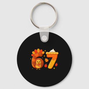 67 Meme Thanksgiving Turkey Day Funny Holiday Six  Keychain
