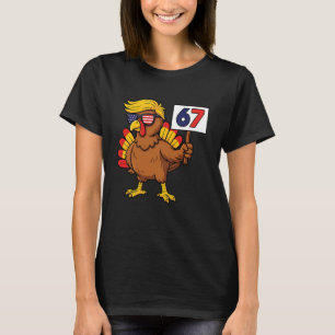 67 Meme Thanksgiving Turkey Day Six Seven Funny Tr T-Shirt