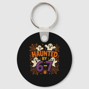 67 Meme Trendy Halloween Funny Six Seven Gen Alpha Keychain