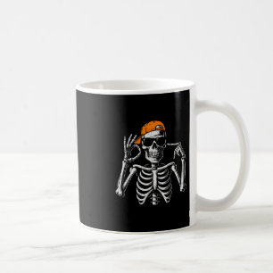 67 Meme Trendy Skeleton Halloween Funny Six Seven  Coffee Mug