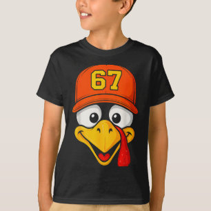 67 Meme Turkey Face Six Seven Thanksgiving 6 7 Men T-Shirt