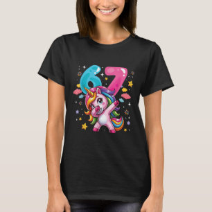 67 Meme Unicorn For Girls Six Seven Meme Brainrot T-Shirt